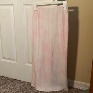 Midi slip skirt